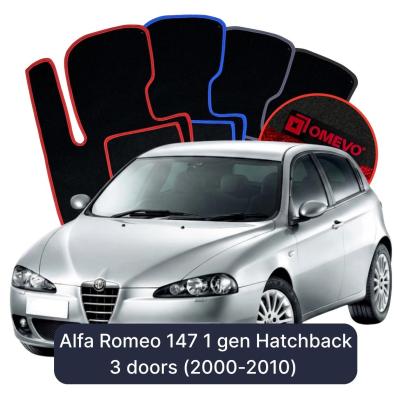 Velurové autokoberce OMEVO pro Alfa Romeo 147 1 gen Hatchback 3 dveře (2000-2010)