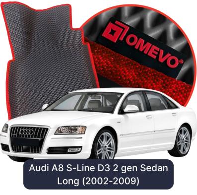 EVA autokoberce OMEVO pro Audi A8 S-Line D3 2 gen Sedan Long (2002-2009)