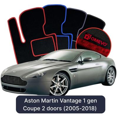 Velurové autokoberce OMEVO pro Aston Martin Vantage 1 gen Kupé 2 dveře (2005-2018)