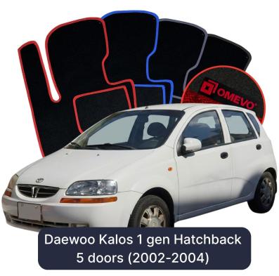 Velurové autokoberce OMEVO pro Daewoo Kalos 1 gen Hatchback 5 5 dveří (2002-2004)