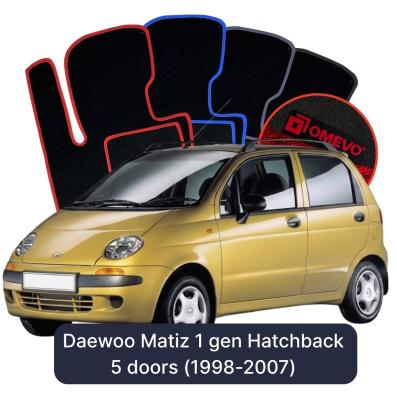 Velurové autokoberce OMEVO pro Daewoo Matiz 1 gen Hatchback 5 dveří (1998-2007)