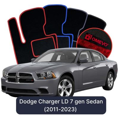 Velurové autokoberce OMEVO pro Dodge Charger LD 7 gen Sedan (2011-2023)