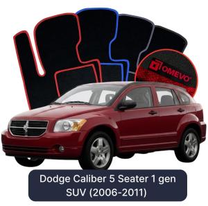 Velurové autokoberce OMEVO pro Dodge Caliber 5 místný 1 gen SUV (2006-2011)