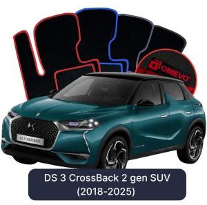 Velurové autokoberce OMEVO pro DS 3 CrossBack  2 gen SUV (2018-2025)