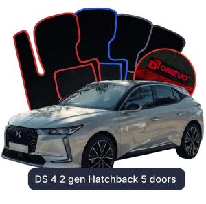 Velurové autokoberce OMEVO pro DS 4 2 gen Hatchback 5 dveří (2021-2025)