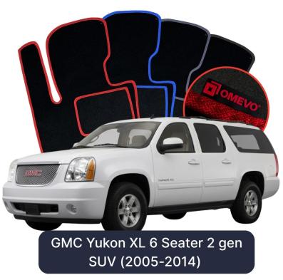 Velurové autokoberce OMEVO pro GMC Yukon XL 6-místný 2 gen SUV (2005–2014)