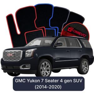 Velurové autokoberce OMEVO pro GMC Yukon 7-místný 4 gen SUV (2014-2020)
