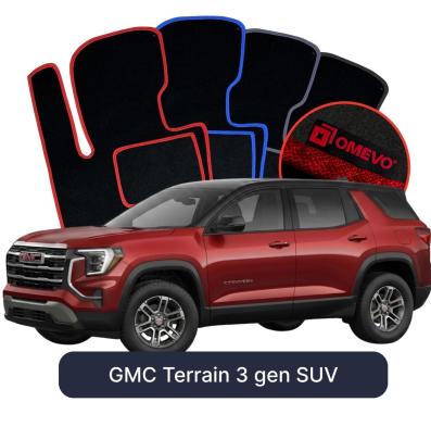 Velurové autokoberce OMEVO pro GMC Terrain 3 gen SUV (2024-2025)