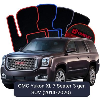 Velurové autokoberce OMEVO pro GMC Yukon XL 7-místný 3 gen SUV (2014-2020)