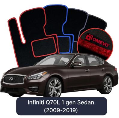 Velurové autokoberce OMEVO pro Infiniti Q70L 1 gen Sedan (2009-2019)