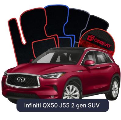 Velurové autokoberce OMEVO pro Infiniti QX50 J55 2 gen SUV (2019-2025)