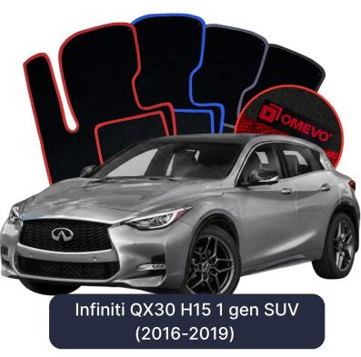 Velurové autokoberce OMEVO pro Infiniti QX30 H15 1 gen SUV (2016-2019)