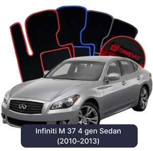 Velurové autokoberce OMEVO pro Infiniti M 37 4 gen Sedan (2010-2013)