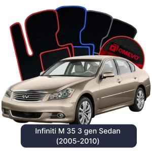 Velurové autokoberce OMEVO pro Infiniti M 35 3 gen Sedan (2005-2010)