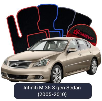 Velurové autokoberce OMEVO pro Infiniti M 35 3 gen Sedan (2005-2010)