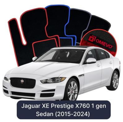 Velurové autokoberce OMEVO pro Jaguar XE Prestige X760 1 gen Sedan (2015-2024)