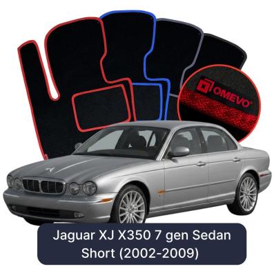 Velurové autokoberce OMEVO pro Jaguar XJ X350 7 gen Sedan (2002-2009)