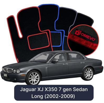 Velurové autokoberce OMEVO pro Jaguar XJ X350 7 gen Sedan Long (2002-2009)