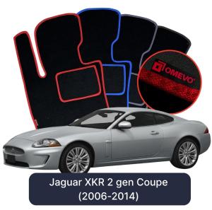 Velurové autokoberce OMEVO pro Jaguar XKR 2 gen Kupé (2006–2014)