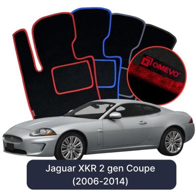 Velurové autokoberce OMEVO pro Jaguar XKR 2 gen Kupé (2006–2014)