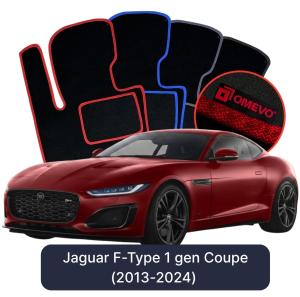 Velurové autokoberce OMEVO pro Jaguar F-Type  1 gen Coupe (2013-2024)