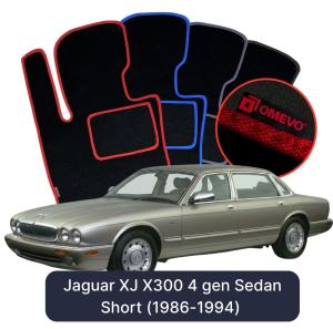 Velurové autokoberce OMEVO pro Jaguar XJ X300 4 gen Sedan Short (1986-1994)