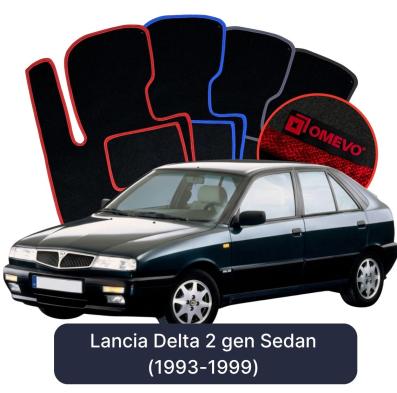 Velurové autokoberce OMEVO pro Lancia Delta 2 gen Sedan (1993-1999)