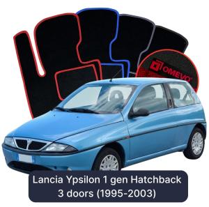Velurové autokoberce OMEVO pro Lancia Ypsilon 1 gen Hatchback 3 dveře (1995-2003)