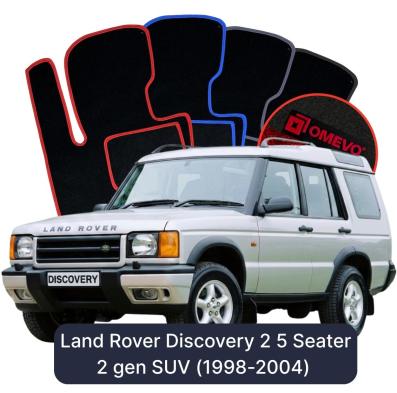 Velurové autokoberce OMEVO pro Land Rover Discovery 2 5 místný 2 gen SUV (1998-2004)