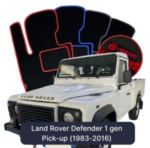 Velurové autokoberce OMEVO pro Land Rover Defender 1 gen Pick-up (1983-2016)