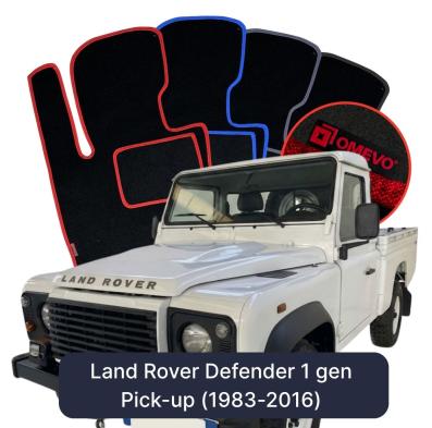 Velurové autokoberce OMEVO pro Land Rover Defender 1 gen Pick-up (1983-2016)