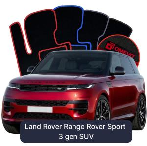 Velurové autokoberce OMEVO pro Land Rover Range Rover Sport 3 gen SUV (2022-2025)