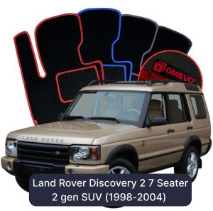 Velurové autokoberce OMEVO pro Land Rover Discovery 2 7 místný 2 gen SUV (1998-2004)