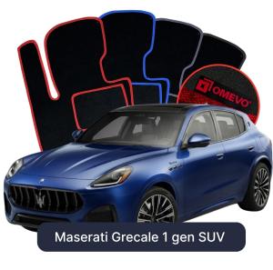 Velurové autokoberce OMEVO pro Maserati Grecale 1 gen SUV (2022-2025)