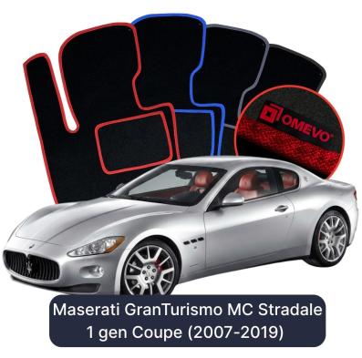 Velurové autokoberce OMEVO pro Maserati GranTurismo MC Stradale 1 gen Kupé (2007-2019)