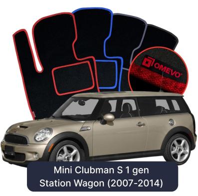 Velurové autokoberce OMEVO pro Mini Clubman S 1 gen Kombi (2007-2014)