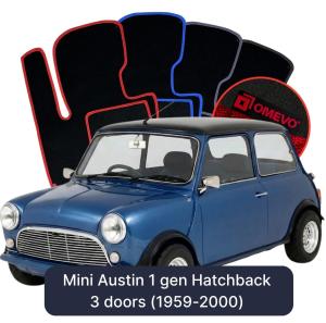 Velurové autokoberce OMEVO pro Mini Austin 1 gen Hatchback 3 dveře (1959-2000)
