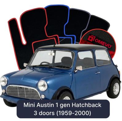 Velurové autokoberce OMEVO pro Mini Austin 1 gen Hatchback 3 dveře (1959-2000)