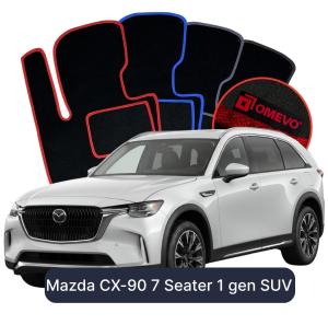Velurové autokoberce OMEVO pro Mazda CX-90 7 místný 1 gen SUV (2023-2026)