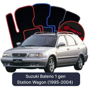Velurové autokoberce OMEVO pro Suzuki Baleno 1 gen Kombi (1995-2004)