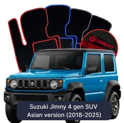 Velurové autokoberce OMEVO pro Suzuki Jimny 4 gen SUV Asijská verze (2018-2025)