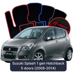 Velurové autokoberce OMEVO pro Suzuki Splash 5 gen Hatchback 5 dveří (2008-2014)