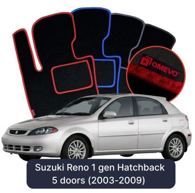 Velurové autokoberce OMEVO pro Suzuki Reno 1 gen Hatchback 5 dveří (2003-2009)