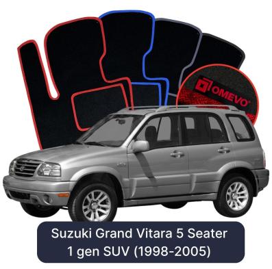 Velurové autokoberce OMEVO pro Suzuki Grand Vitara v 1 gen SUV (1998-2005)