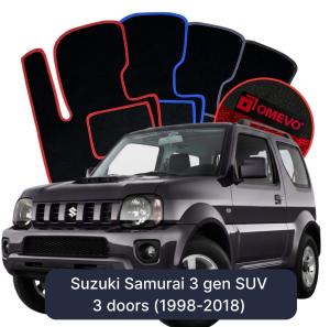 Velurové autokoberce OMEVO pro Suzuki Samurai 3 gen SUV 2 dveře (1998-2018)