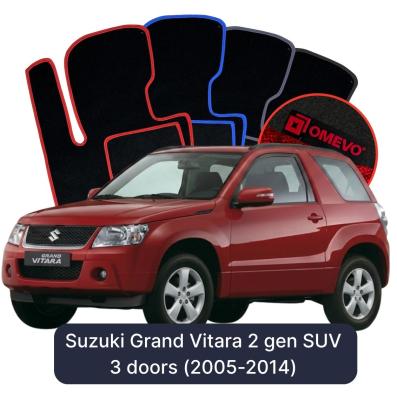 Velurové autokoberce OMEVO pro Suzuki Grand Vitara 2 gen SUV 3 dveře (2005-2014)