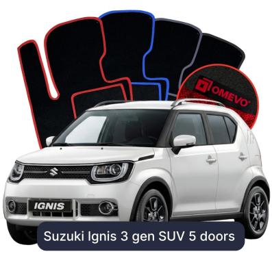 Velurové autokoberce OMEVO pro Suzuki Ignis 3 gen SUV 5 dveří (2016-2025)