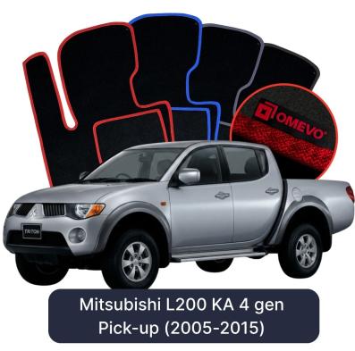 Velurové autokoberce OMEVO pro Mitsubishi L200 KA 4 gen Pick-up (2005-2015)