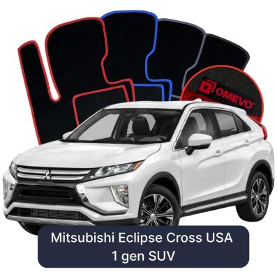 Velurové autokoberce OMEVO pro Mitsubishi Eclipse Cross Verze pro USA 1 gen SUV (2018-2025)