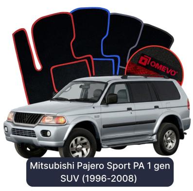Velurové autokoberce OMEVO pro Mitsubishi Pajero Sport PA 1 gen SUV (1996-2008)